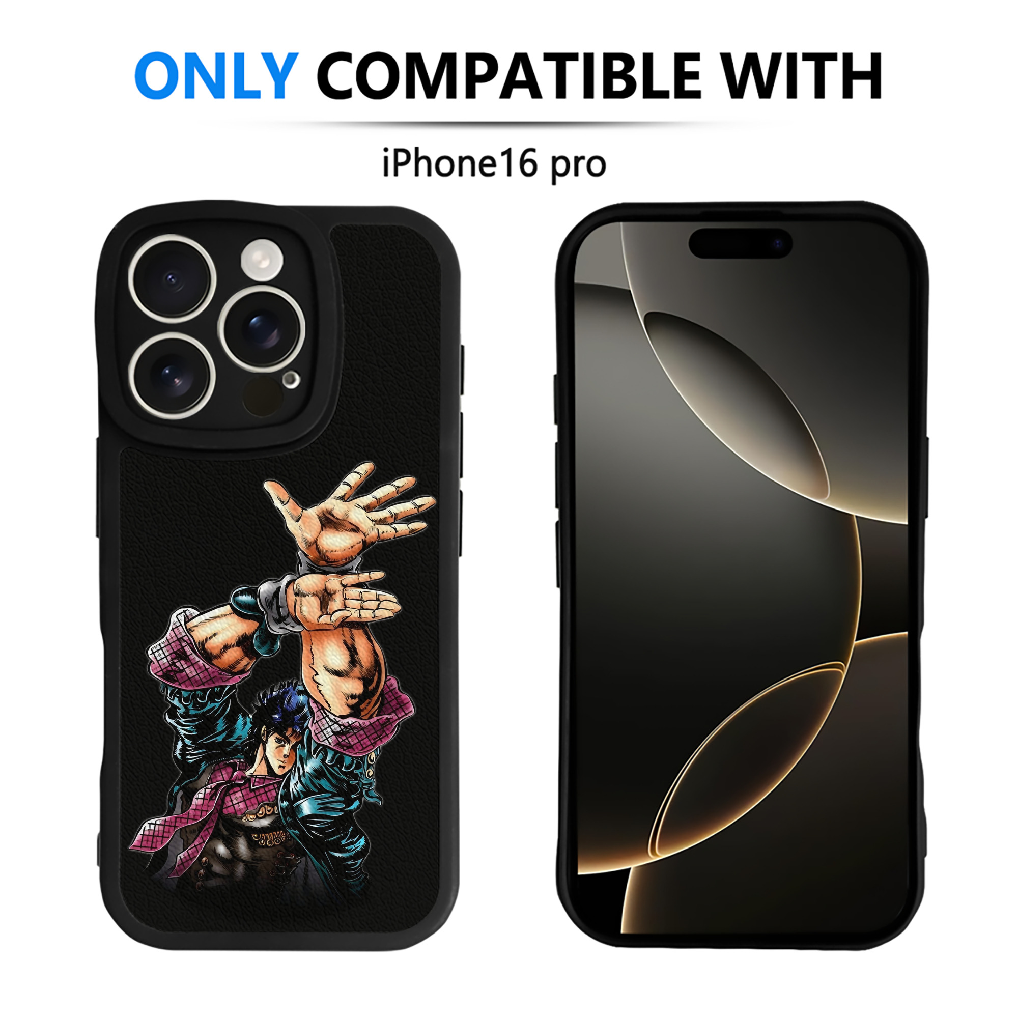 （画像用） ジョジョの奇妙な冒険 /ジョナサン?ジョースター JoJo's Bizarre Adventure Jonathan Joestar 【iPhone 16シリーズ対応】シリコンスマホケース（レザー調） 材質：シリコン